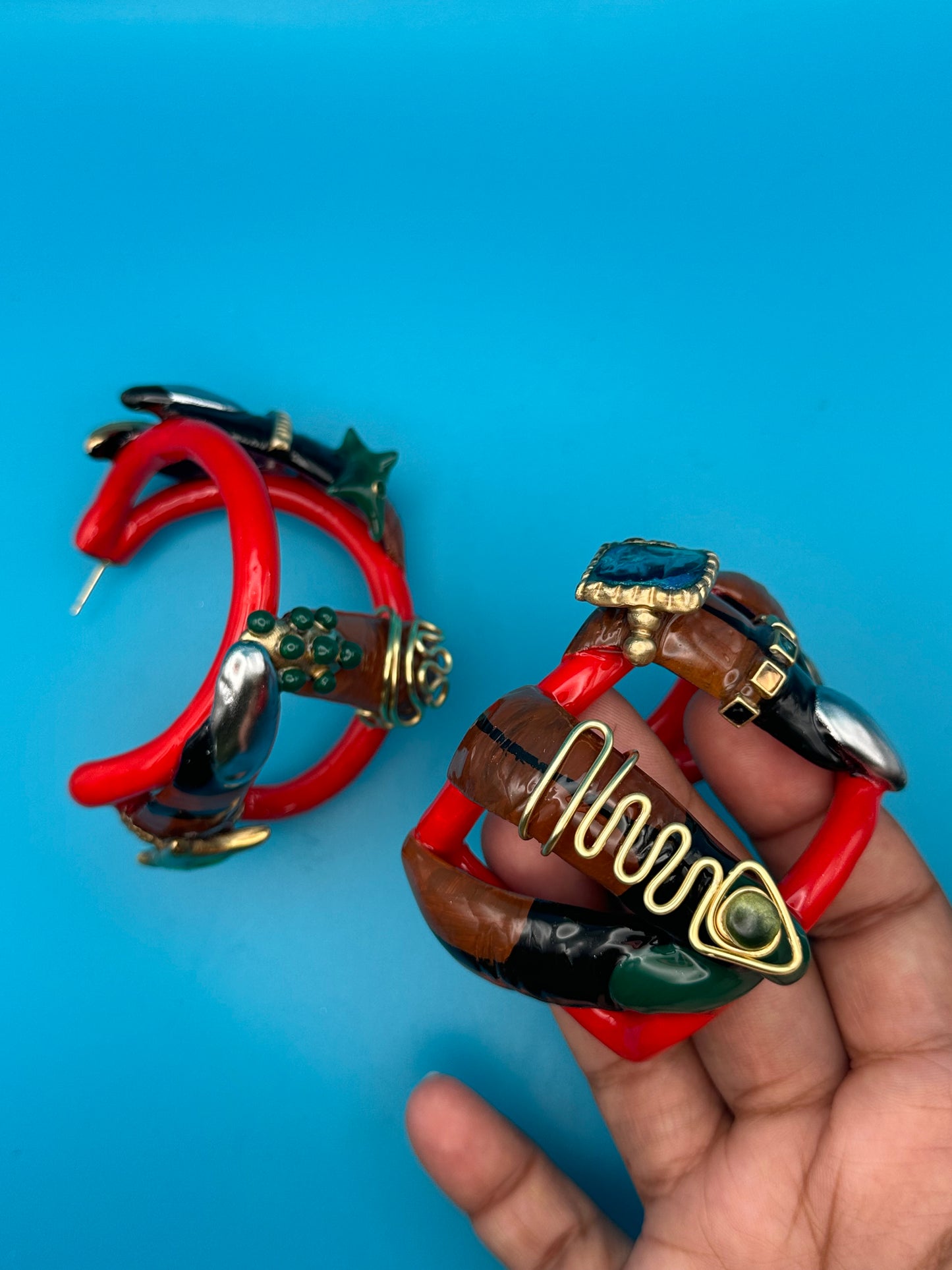 Indigo hoops (badu)