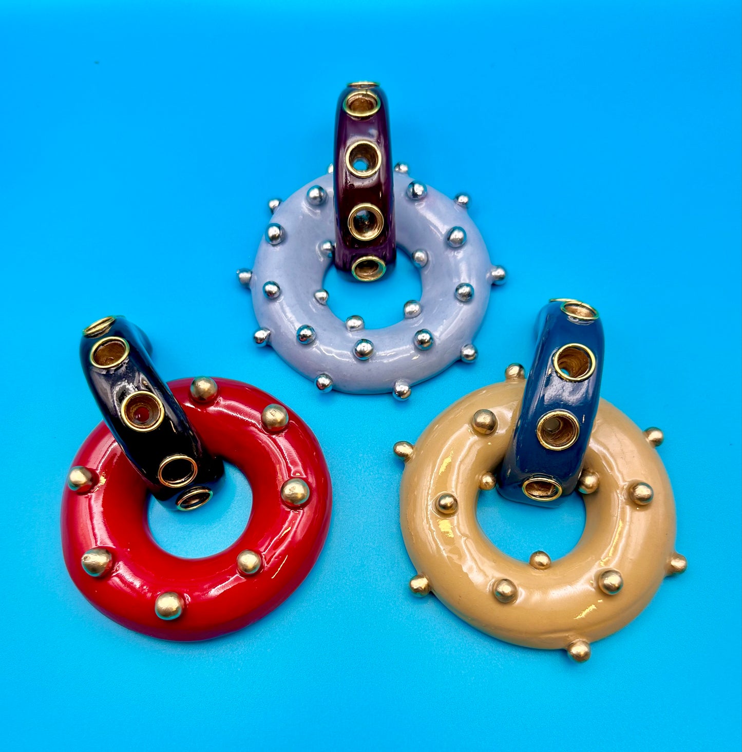 Studded loop and hoops