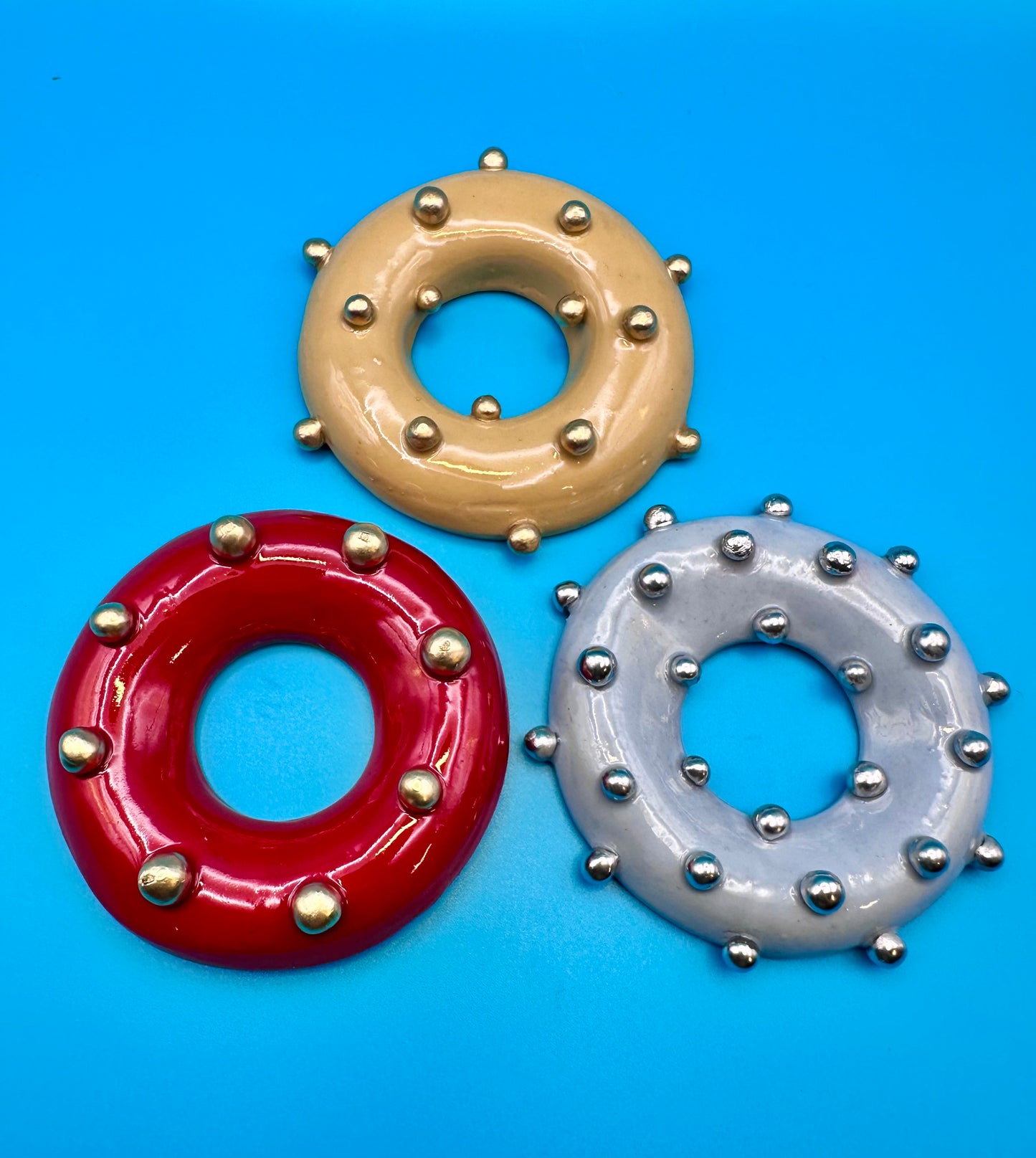 Studded loop and hoops