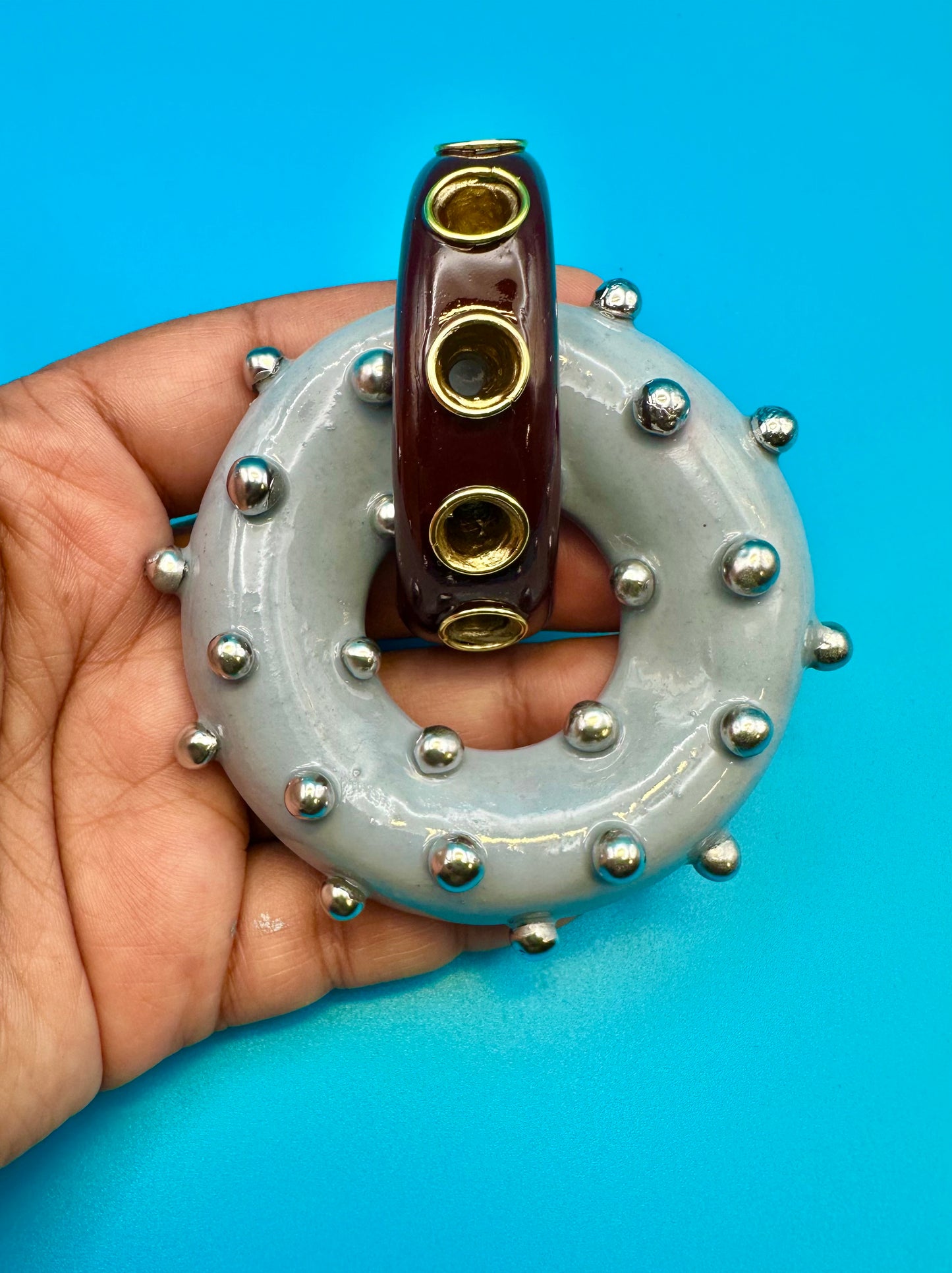 Studded loop and hoops