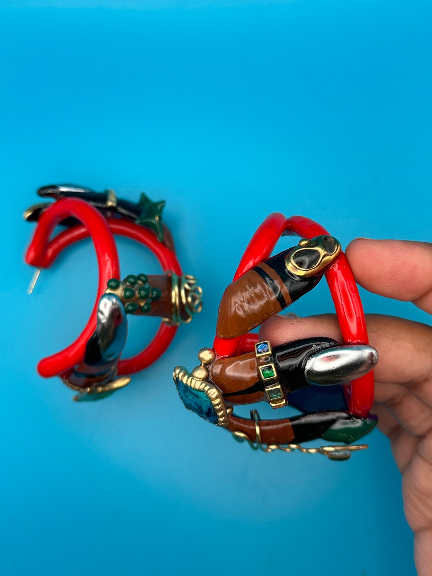 Indigo hoops (badu)
