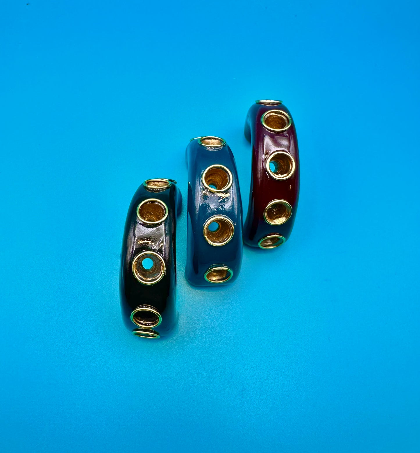 Studded loop and hoops