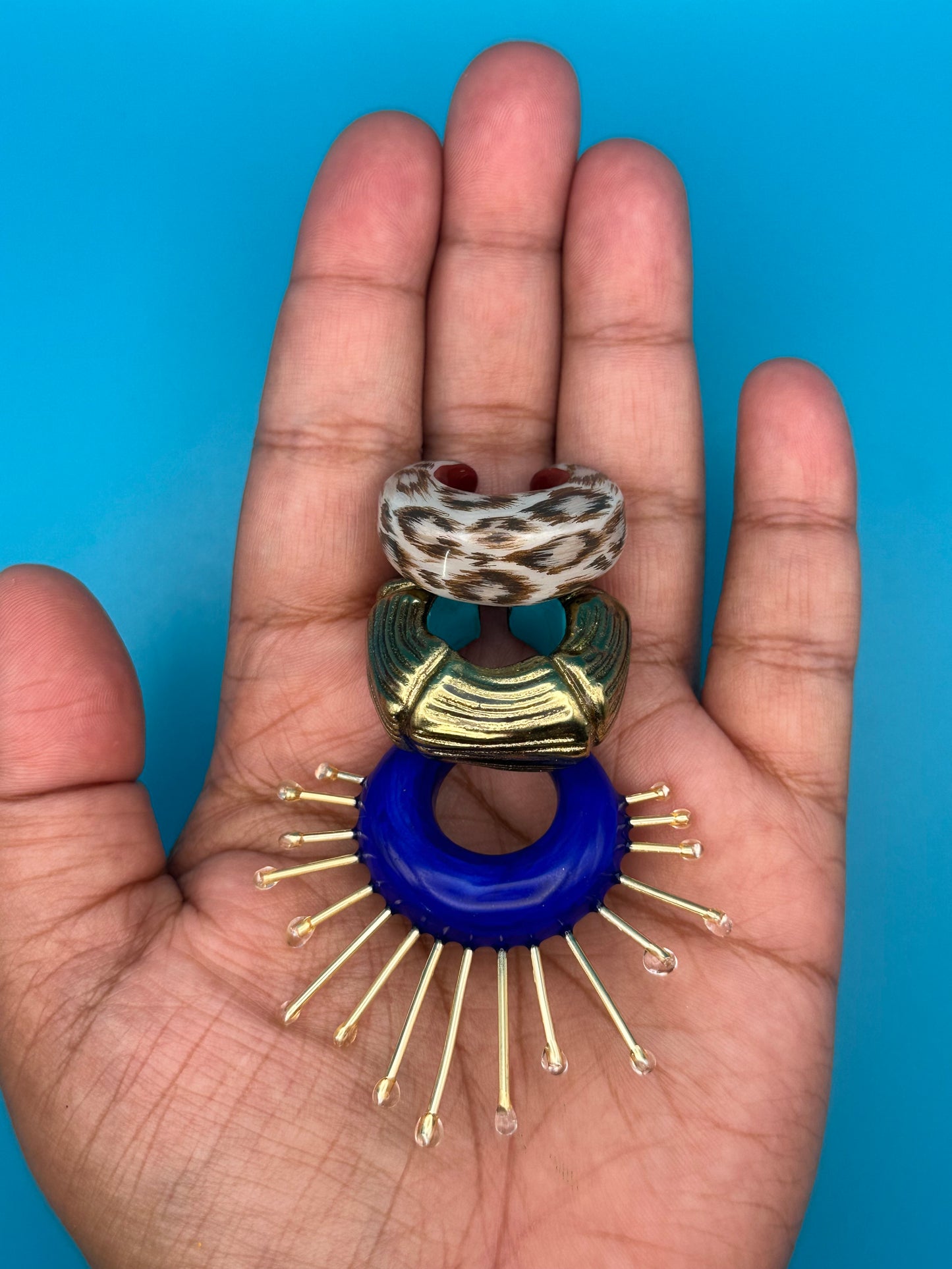 Cobalt burst cuff set